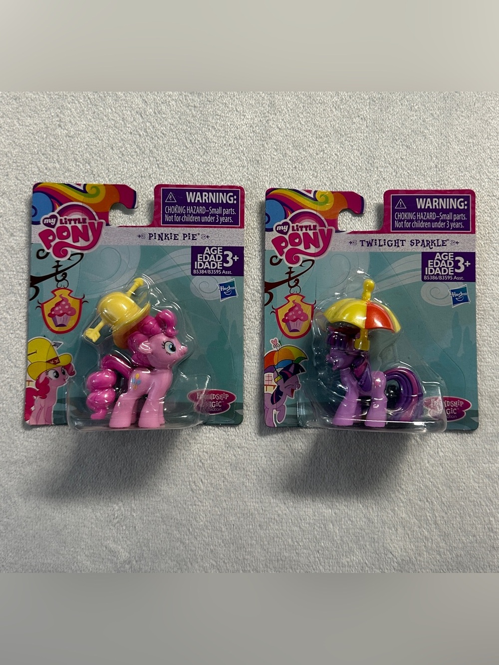 MY LITTLE PONY '15 friendship is magic 2pc pinkie pie twilight sparkle figures
